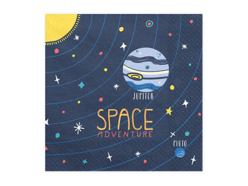 Picture of PAPER NAPKINS SPACE PARTY 33X33CM - 20 PACK